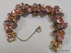 Multiple Colors Pear Givre Bracelet 5 Link
