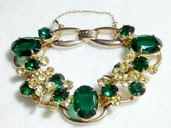 Green Oval Bracelet 5 Link