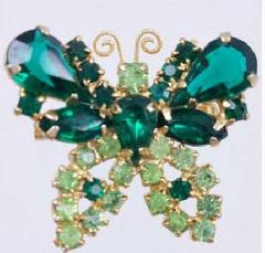 Green Pear Brooch