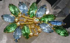 Multiple Colors Navettes Brooch