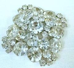 Clear Chatons Only Brooch