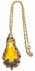 Topaz Navettes Molded/Cut Pin Pendant