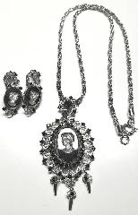 Hematite Oval Molded/Cut Pendant