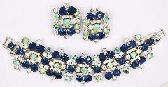 Blue Chatons Only Bracelet 5 Link