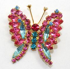 Pink Navettes Brooch
