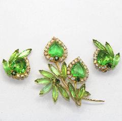 Green Heart Brooch