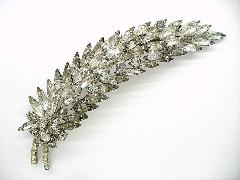 Clear Navettes Brooch