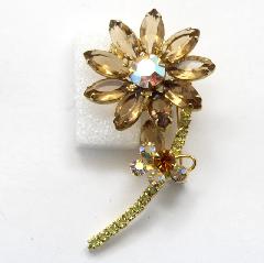 Topaz Navettes Brooch