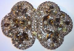 Gray (black Diamond) Navettes Dress Clip