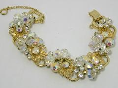 Clear Chatons Only Bracelet 5 Link