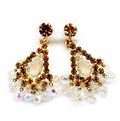 Topaz Chatons Only Earrings Clip