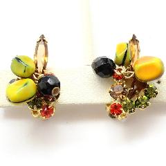 Topaz Navettes Earrings Clip