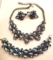 Blue Diamond Frosted Earrings Clip