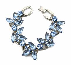 Blue Navettes Bracelet 5 Link