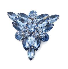 Blue Navettes Brooch