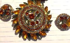 Topaz Navettes Earrings Clip