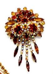 Topaz Navettes Pin Pendant