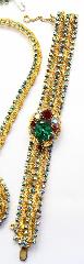 Multiple Colors Pear Bracelet Flat Push In