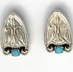 Turquoise Chatons Only Earrings Clip