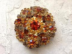 Topaz Navettes Brooch