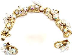 AB Chatons Only Pearl Earrings Clip