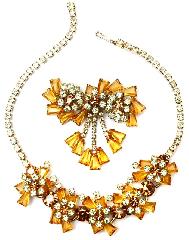 Topaz Keystones Brooch