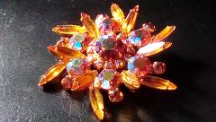 Topaz Navettes Brooch