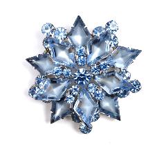 Blue Diamond Frosted Brooch