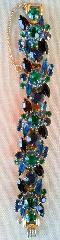 Multiple Colors Navettes Bracelet 5 Link