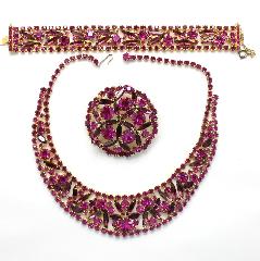 Pink Navettes Necklace