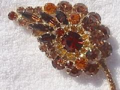 Topaz Navettes Brooch