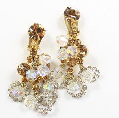 Clear Chatons Only Earrings Clip