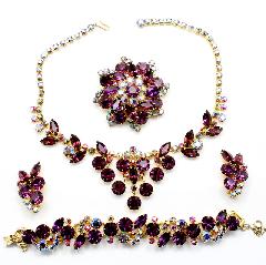 Purple (cardinal) Navettes Necklace