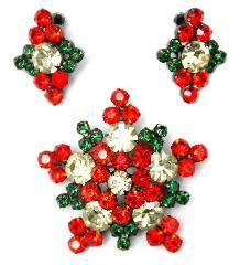 Multiple Colors Chatons Only Earrings Clip
