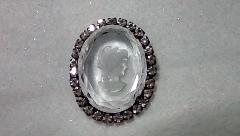 Clear Chatons Only Brooch