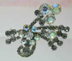 Gray (black Diamond) Chatons Only Brooch