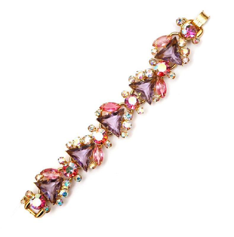 Front view of Pastel Triangle Bracelet 5 Link