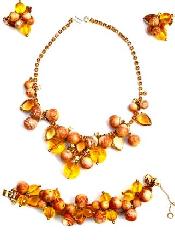 Topaz Pear Bracelet 5 Link