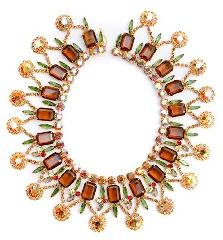 Fall Emerald Cut Necklace