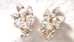 AB Navettes Earrings Clip