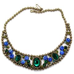 Multiple Colors Cabochons Necklace