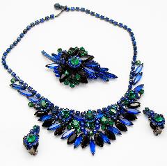 Blue Navettes Necklace