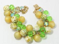 Green Chatons Only Bracelet 5 Link