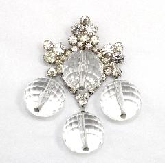 Clear Chatons Only Pin Pendant