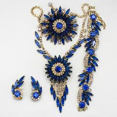 Blue Navettes Necklace