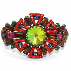 Orange Baguettes Rivoli/Margarita Bracelet Clamper