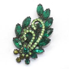 Green Pear Brooch