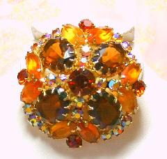 Topaz Oval Brooch