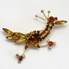 Topaz Navettes Brooch
