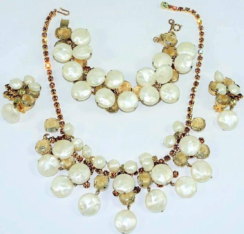 Front view of Topaz Chatons Only Givre Bracelet 5 Link